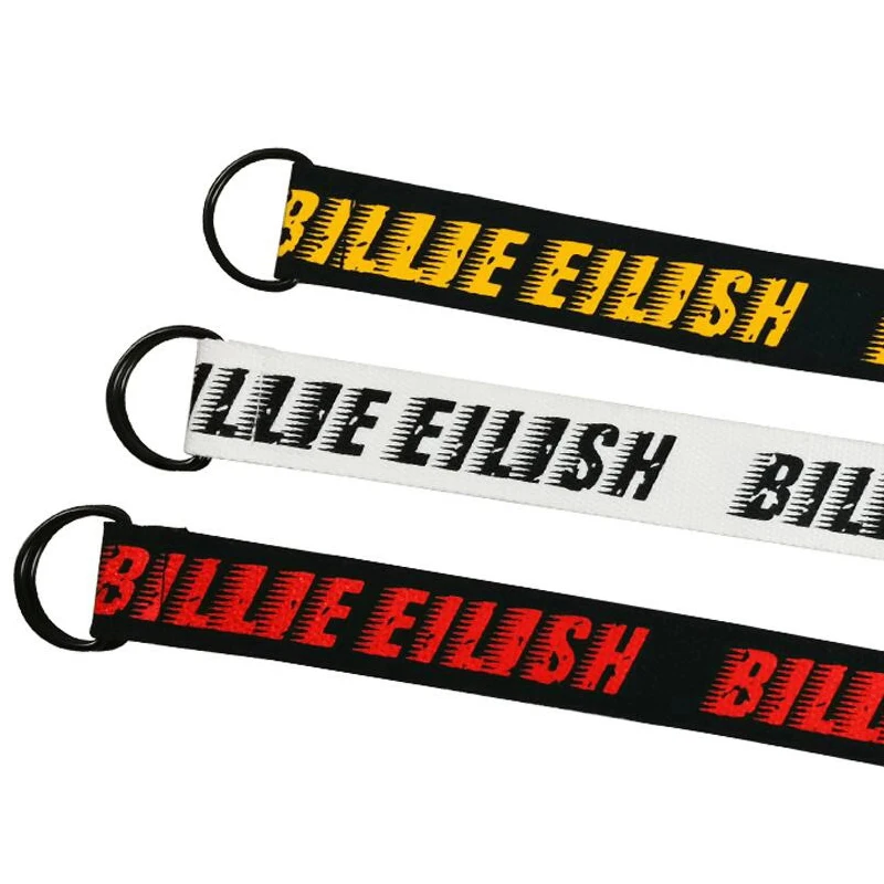 Женский и мужской ремень Billie Eilish с принтом можно регулировать тренд удобная