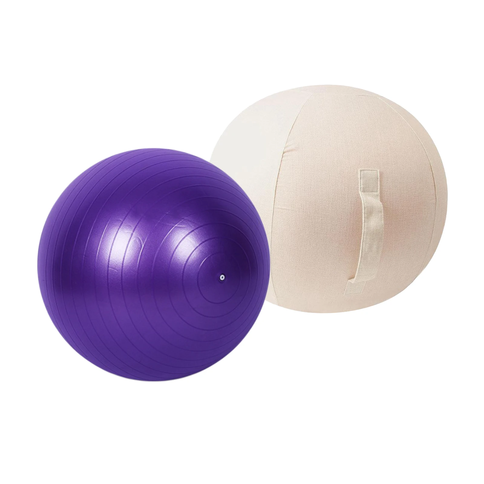 

Stability Balance Ball Cover Training Ball Cover Yoga Ball Wrap for Home Pilates Gym Exercise Anti-slip Cover 45/55/65/75cm