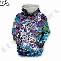 plstar cosmos 3dprinted newest tiger zodiac psychedelic art harajuku streetwear pullover unique unisex hoodiessweatshirtzip 2