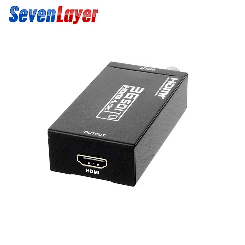 Видео конвертер HDMI To SDI BNC SDI/HD SDI/3G 1080P Мультимедийный HD Портативный мини Размеры
