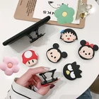 Милая мультяшная воздушная сумка, держатель для телефона растягивающий кронштейн Подставка для пальцев с ремнем для мобильного расширения аниме универсальный мобильный телефон кольцо подставка