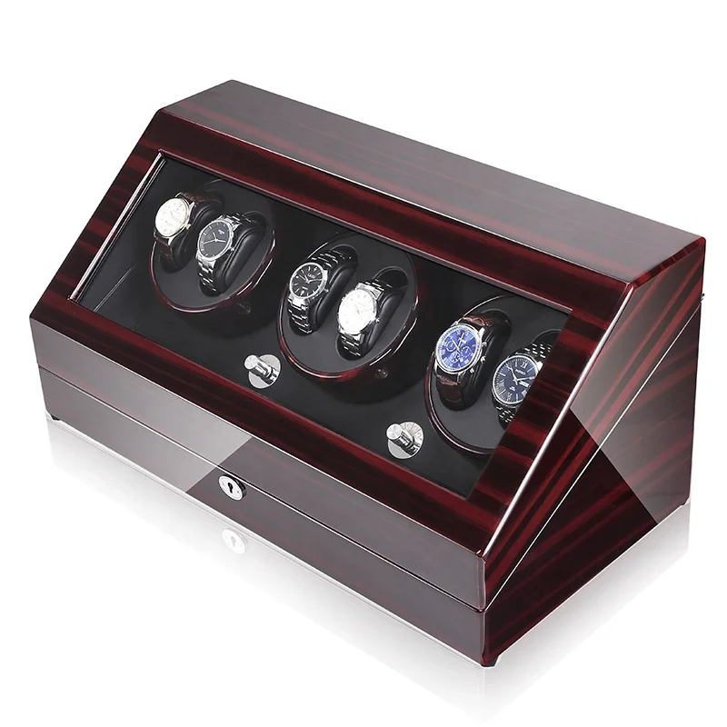 Luxury And Fashionable Watches Display Box That Rotatable Watch Winder Box With LED enlarge