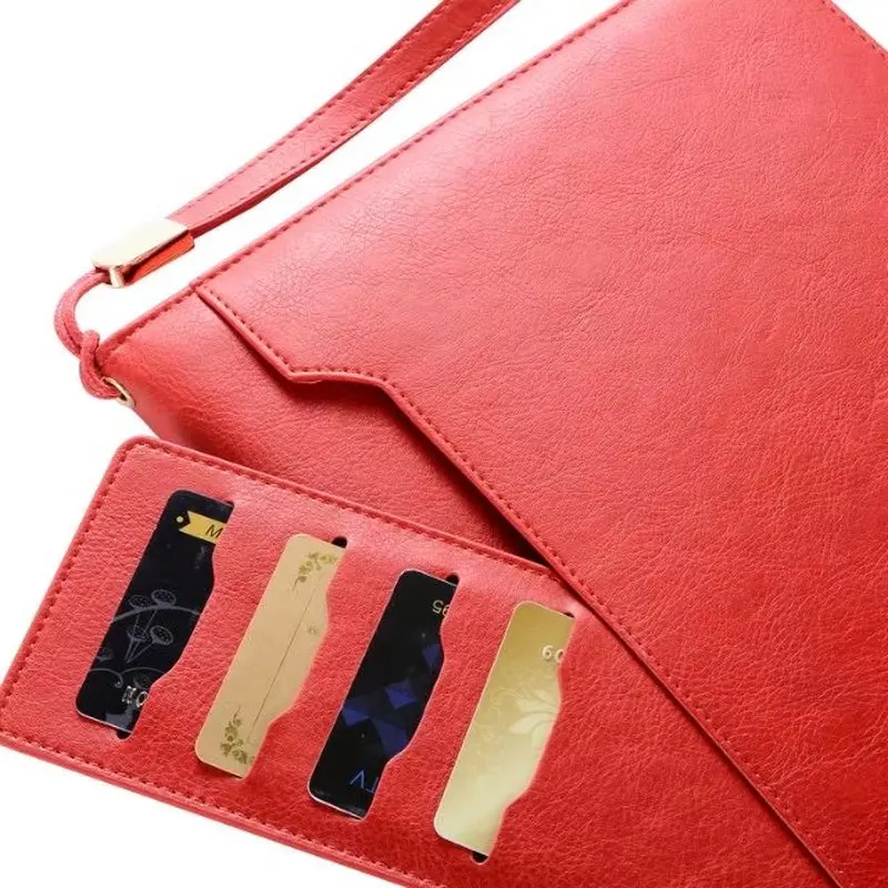 

Multifunctional PU Leather Case for iPad 2 3 4 Stand Cover with Hand Strap for iPad 2 Cover iPad 3 Cases + Pen/Card Slots Pocket