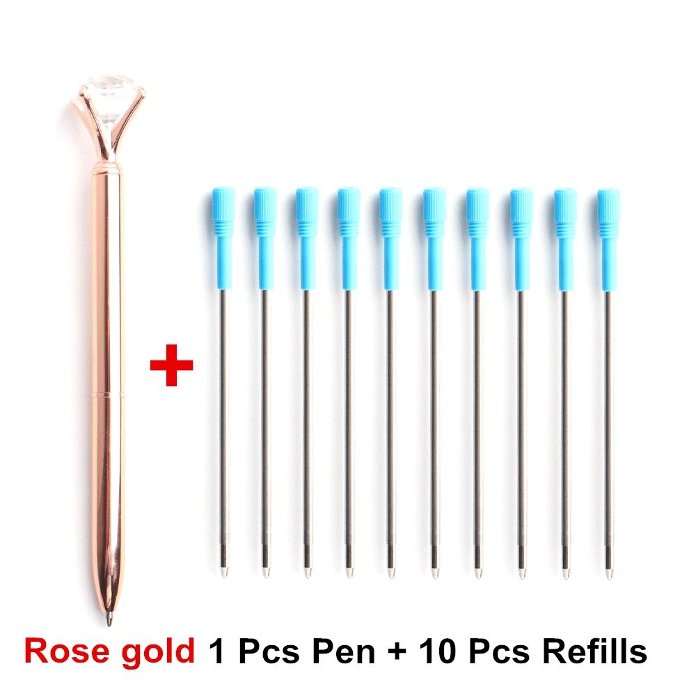 

Ручка с большим алмазным Канцтовары, шариковая ручка 1 + 10 шт./набор