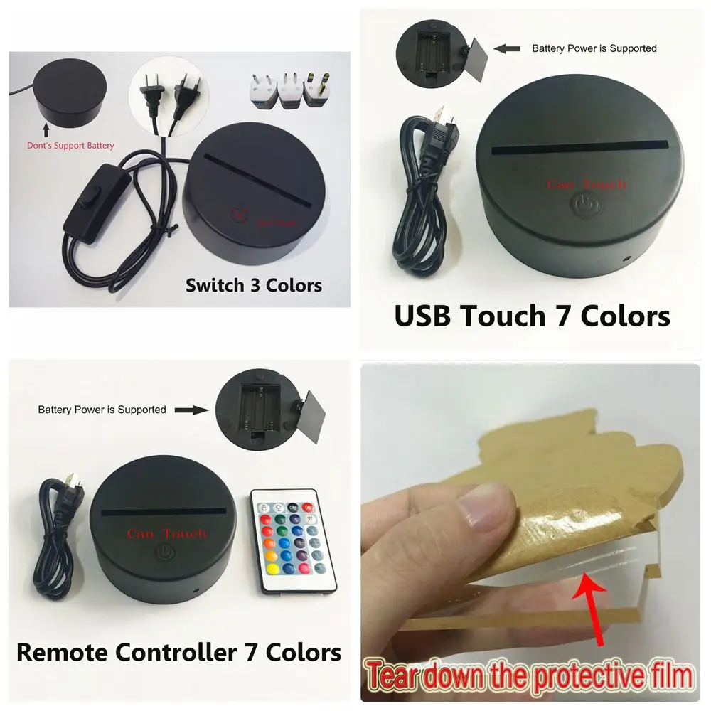 Захватывающие спортивные баскетбольные RGB светодиодные лампы 3D ночник