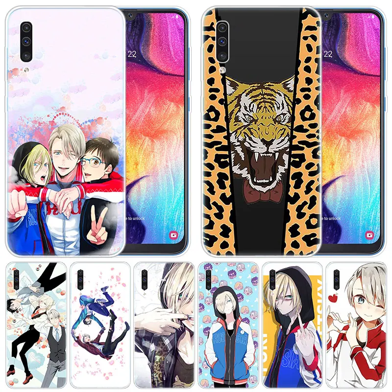 Роскошный силиконовый чехол аниме YURI on ICE для Samsung Galaxy A50 A70 A80 A40 A30 A20 A10 A20E A2 CORE A9 A8 A7