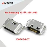 jdecflo 100pcs new micro usb 7pin connector mobile charging port for samsung j5 j330 j530 j1 j100 j500 j5008 j500f