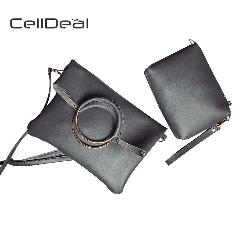 CellDeal 2 шт./компл. большое кольцо складная сумочка высокого качества сумка через