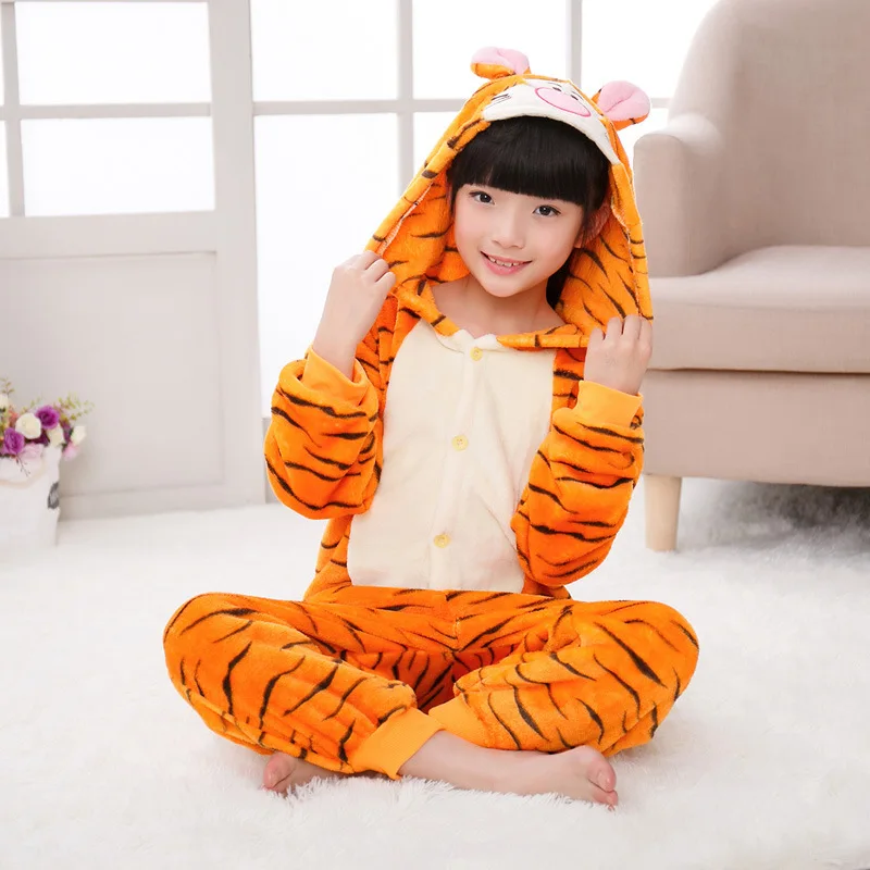 кигуруми дети мальчики девочки животные пижамы набор единорог пегас стежка