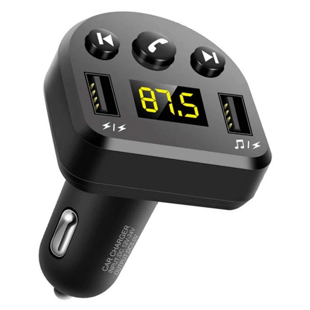 FM-трансмиттер автомобильный с 2 USB-портами и поддержкой Bluetooth | Автомобили