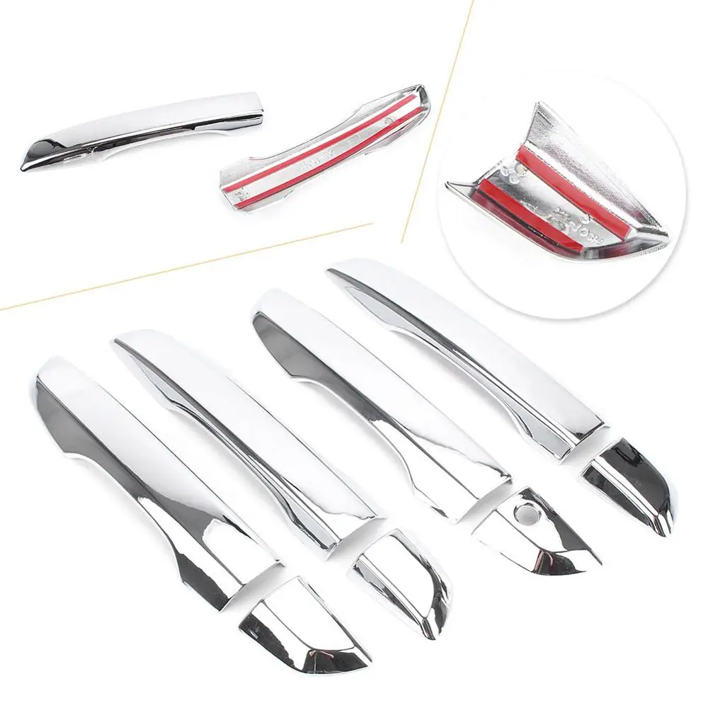 LUCKMART 8 шт./компл. ABS Хромированная Автомобильная боковая дверная ручка Крышка