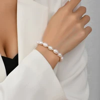6mm8mm pearl bracelet women bracelet nearly round beaded natural pearl bracelet sweet accessories give friends surprise gifts