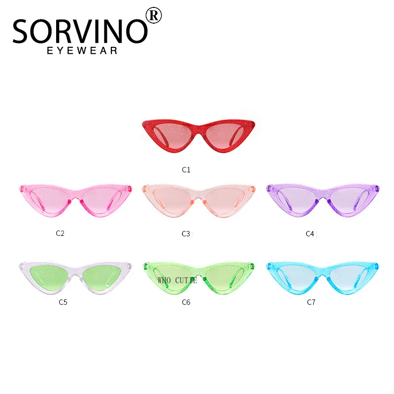 Классические хрустальные солнцезащитные очки кошачий глаз для женщин и мужчин