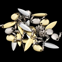 7pcs fishing sequin rotate smooth nickel diy for spinner spoon lures frogs vib reflective stainless steel fishing accessories