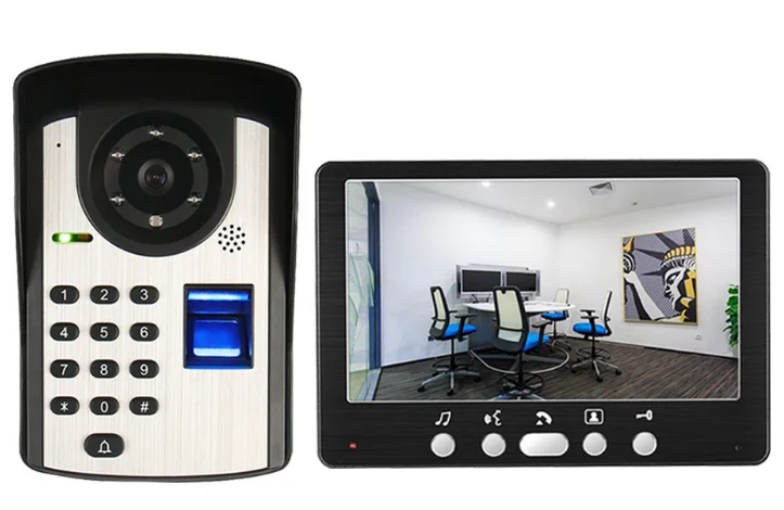 Новое поступление домашняя система безопасности дверной звонок 7 дюймовый