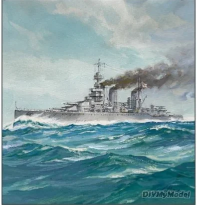 DIYMyModeI HMS lion 1:250, crucero Le&oacute;n, manualidades artesanales, Kit de papel, rompecabezas de juguete hechos a mano, regalo, utillaje de pel&iacute;cula-0