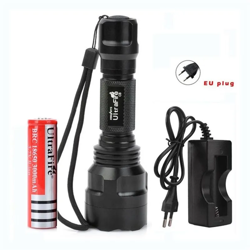 

UltraFire LED XML-T6/L2 Lantern Tactical Flashlight 5 Mode Waterproof Torch 18650 Battery