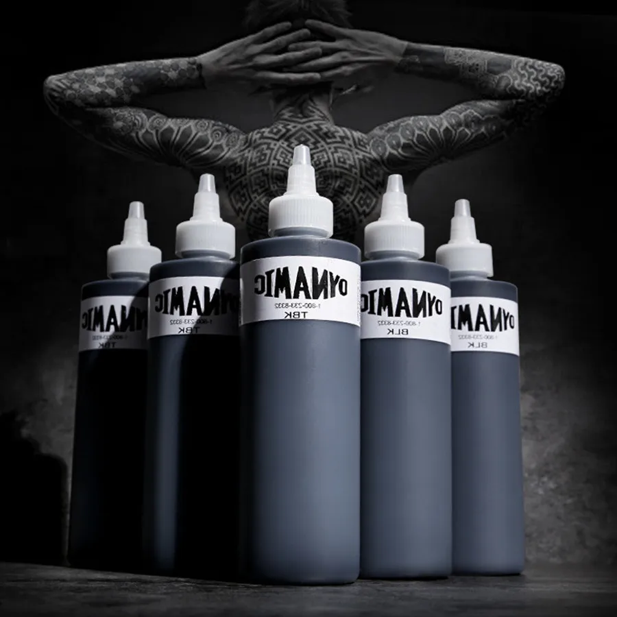 Новинка 249 мл черные чернила для татуировки Племенной Подушечка растушевки