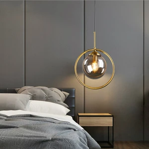 Nordic Glass LED Pendant Lights Living Room Bedroom Bedside Lamp
Pendant Lamp Kitchen Hanging Lamps Home Decor Indoor Lighting