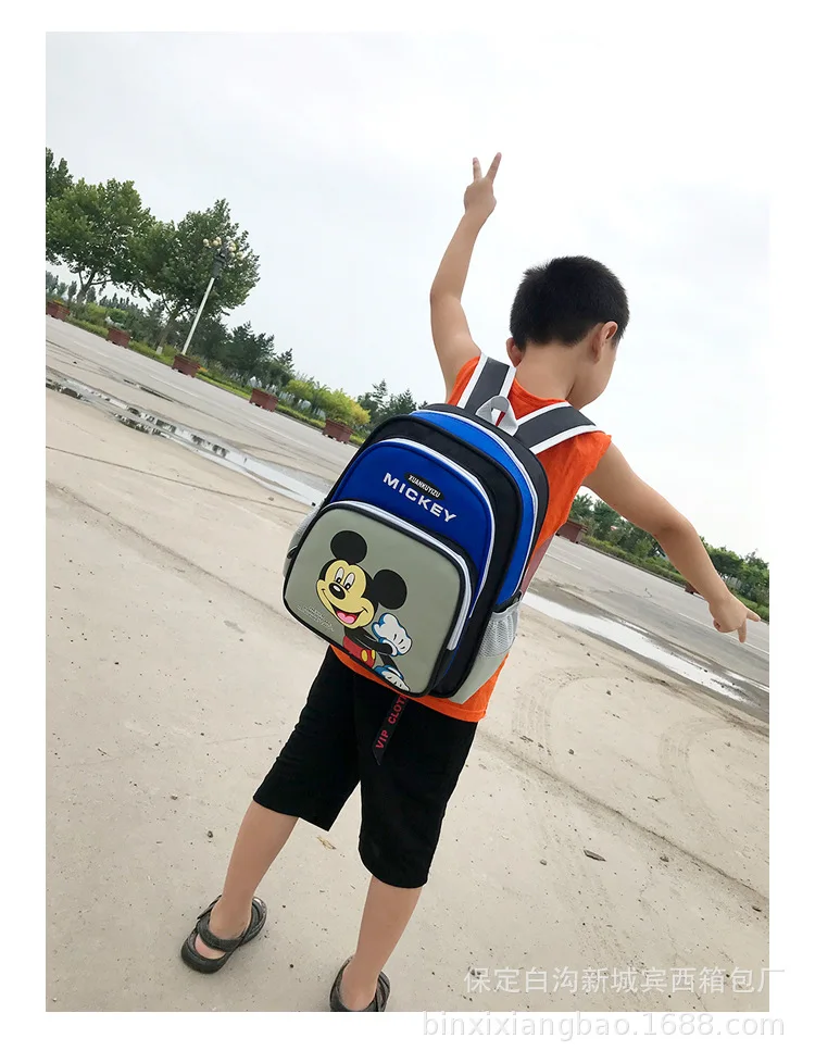 Сумка для детского сада с изображением Микки Мауса из мультфильма «Дисней», детский рюкзак для маленьких мальчиков и девочек, наплечная сумка с рисунком, сумка для книг