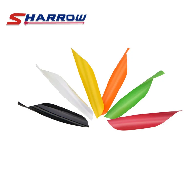 50 шт. 1 75 дюймов вращающиеся лопасти спиральная стрела перо вращающаяся лопасть
