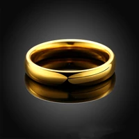simple gold stainless steel ring charm men and women accessories wedding ring engagement jewelry
