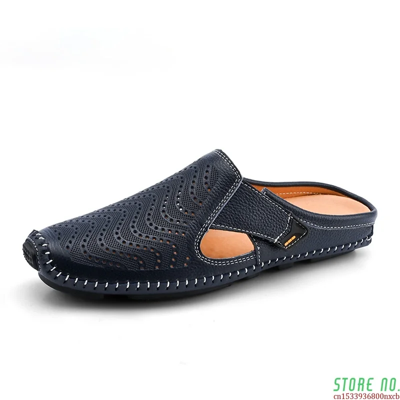 Мужские туфли из натуральной кожи на плоской подошве | Обувь