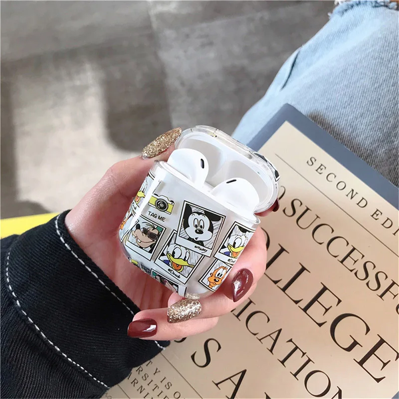 Q UNCLE Прозрачный Жесткий ПК наушники Чехлы для Apple Airpods Bluetooth беспроводной 2