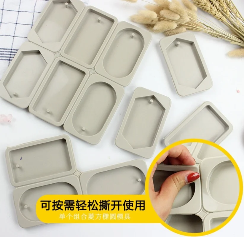 

DIY Silicone Clay Aromatherapy Tablets Molds Hanging Ornaments Wax Molds Flower Soap Mold Craft Accessories Soap Mold