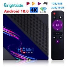 Smart TV Box H96 Mini V8 RK3228A Android 10.0 4K Media Player 1GB 8GB 2GB RAM 16GB ROM TVBOX Set top Box Quad Core 2.4G&5G wifi