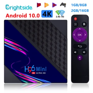 smart tv box h96 mini v8 rk3228a android 10 0 4k media player 1gb 8gb 2gb ram 16gb rom tvbox set top box quad core 2 4g5g wifi free global shipping