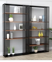 nordic light luxury living room floor to ceiling bookshelf partition shelf multi layer simple creative display shelf bookcase