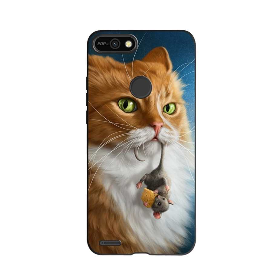 Милый модный силиконовый чехол для телефона Tecno Pop 2 F POP2F/B1F мягкий из ТПУ 2F Pop2 Чехлы