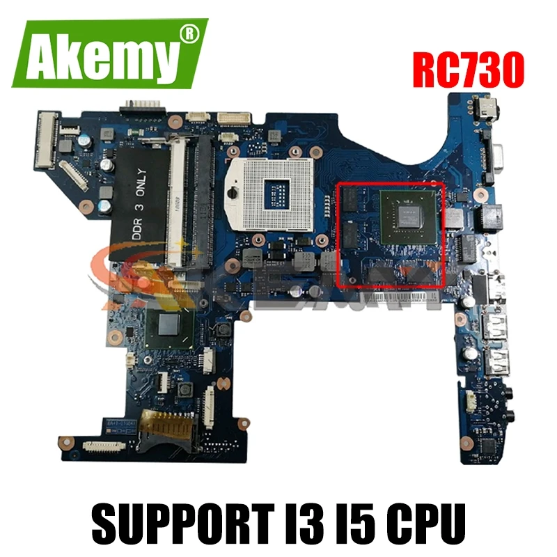 

AKEMY для Samsung RC730 RC530 Материнская плата ноутбука BA92-08894A BA41-01684A GT540M (поддерживает только I3 I5 процессор)