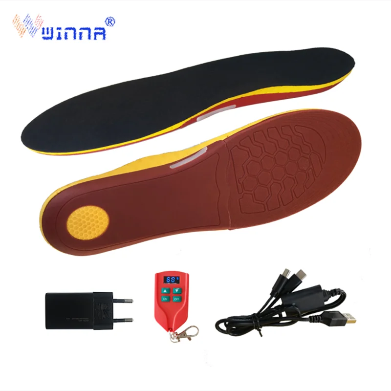 

USB interface 2000mAh winter unisex insoles with electric heating insoles for riding, skiing, outdoor camping, hiking insoles