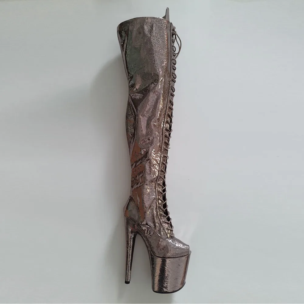 Женские Блестящие Босоножки Leecabe на высоком каблуке 20 см/8 дюймов | Спорт и