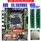 X99 материнская плата с XEON E5 2620 V3 2*8 ГБ = 16 Гб 2666 МГц DDR4 комплект памяти NVME USB3.0 MATX сервер