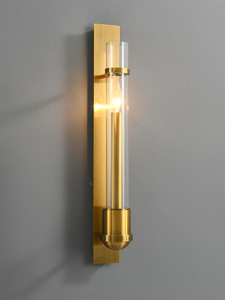 Антикварный длинный Стекло настенный светильник светодиодный проект се зеркало