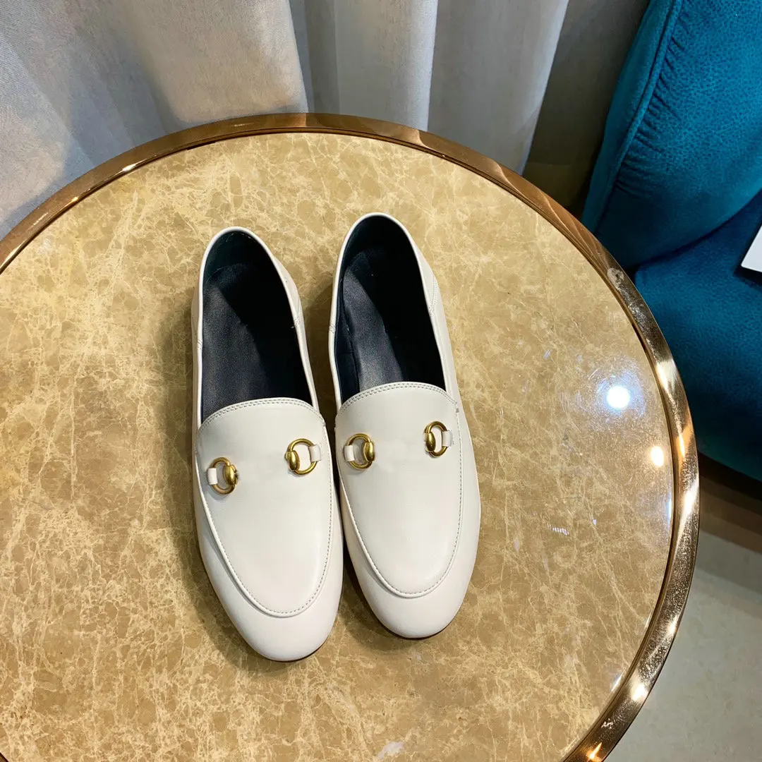 

Top Quality Women's Shoes Genuine Leather Casual Shoes For Seasons Shoes Slip On Shallow Flats Shoes Sheepskin Leather Loafers