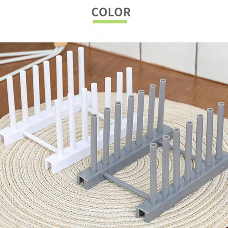 Plastic dish rack bowl pot cover shelf kitchen supplies storage asphalt goods | Дом и сад