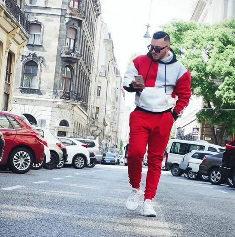 Модная новинка Мужская толстовка в стиле хип хоп хлопковая с капюшоном уличная