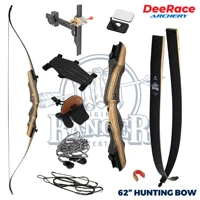hunting recurve bow 62 archery traditional wood bow sage design with archery accessories right left hand 25 55lbs limbs riser