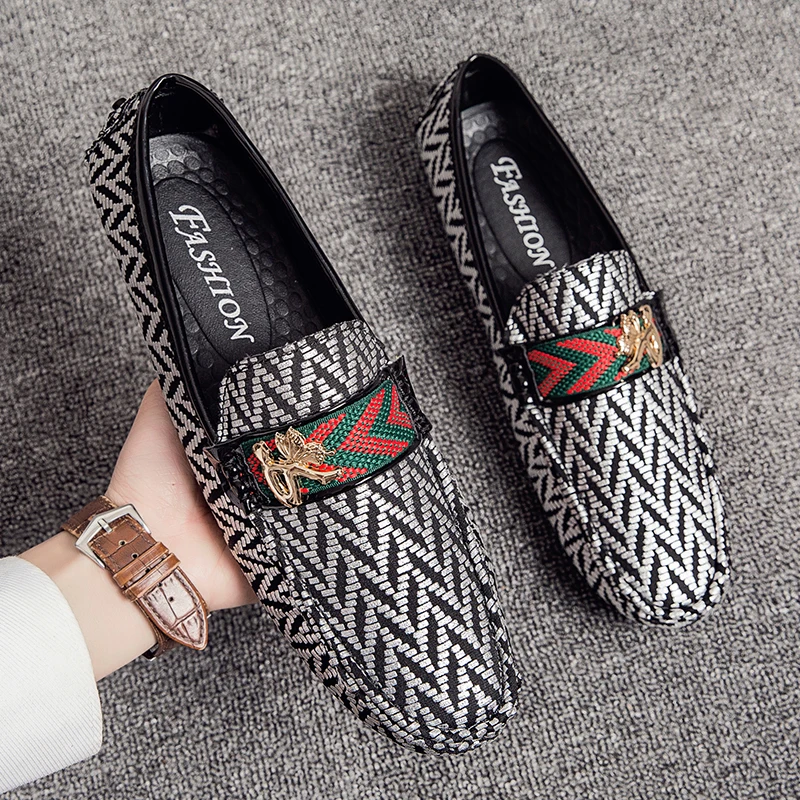 Размера плюс для мужчин Лоферы светильник водонепроницаемые мокасины Кожаная