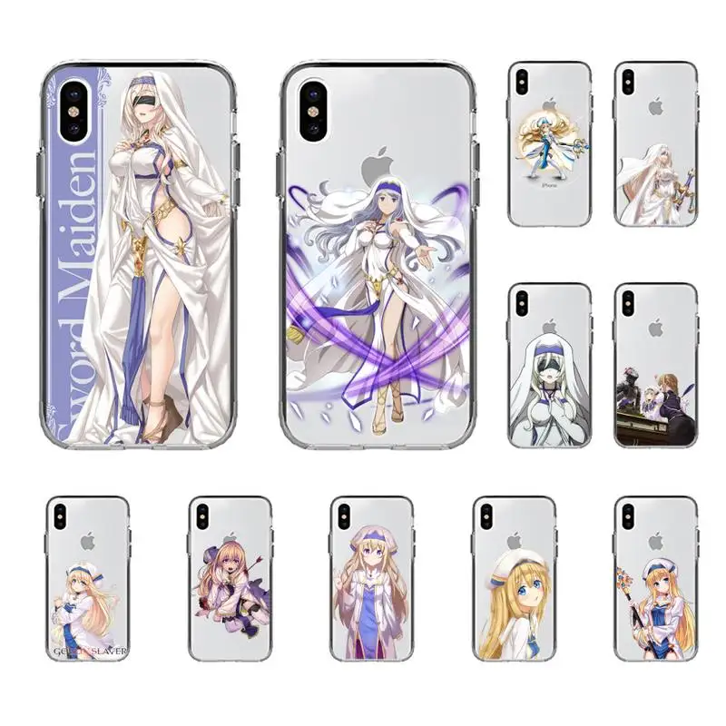 

Goblin Slayer Sword Maiden Priestess Phone Case for iphone 13 11 12 pro XS MAX 8 7 6 6S Plus X 5S SE 2020 XR case