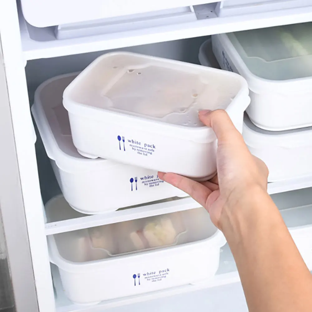 Прямоугольный/Квадратный бенто Ланч-бокс герметичный контейнер для хранения