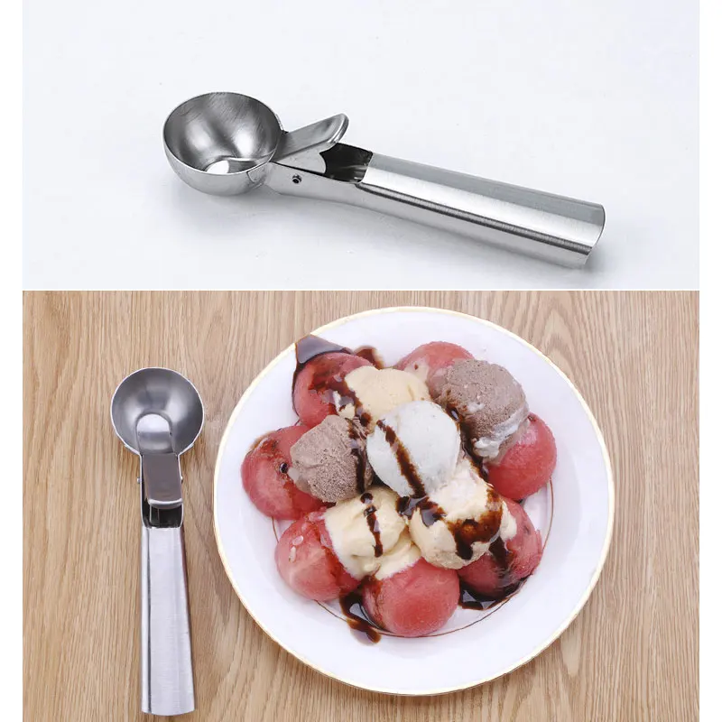 Легкий спусковой механизм из нержавеющей стали мороженое совок воды ложки для
