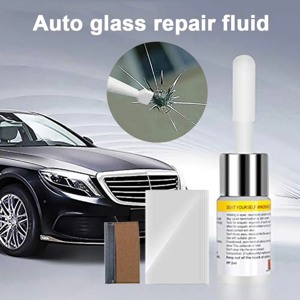 

3 Pcs A Set Auto Car Glass Repair Fluid Windshield Crack Repair Tool Glass Scratch Repair Device Suitable For Most Cars