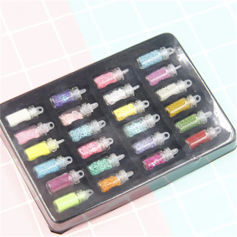 24 шт. Блестящий наполнитель пушистый полимерный слайм игрушки для детей шармы