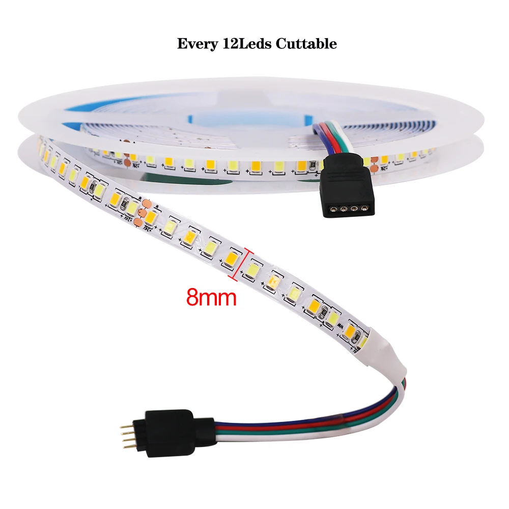 5 м светодиодный полосы светильник ССТ (белый + теплый белый) SMD 2835 Non