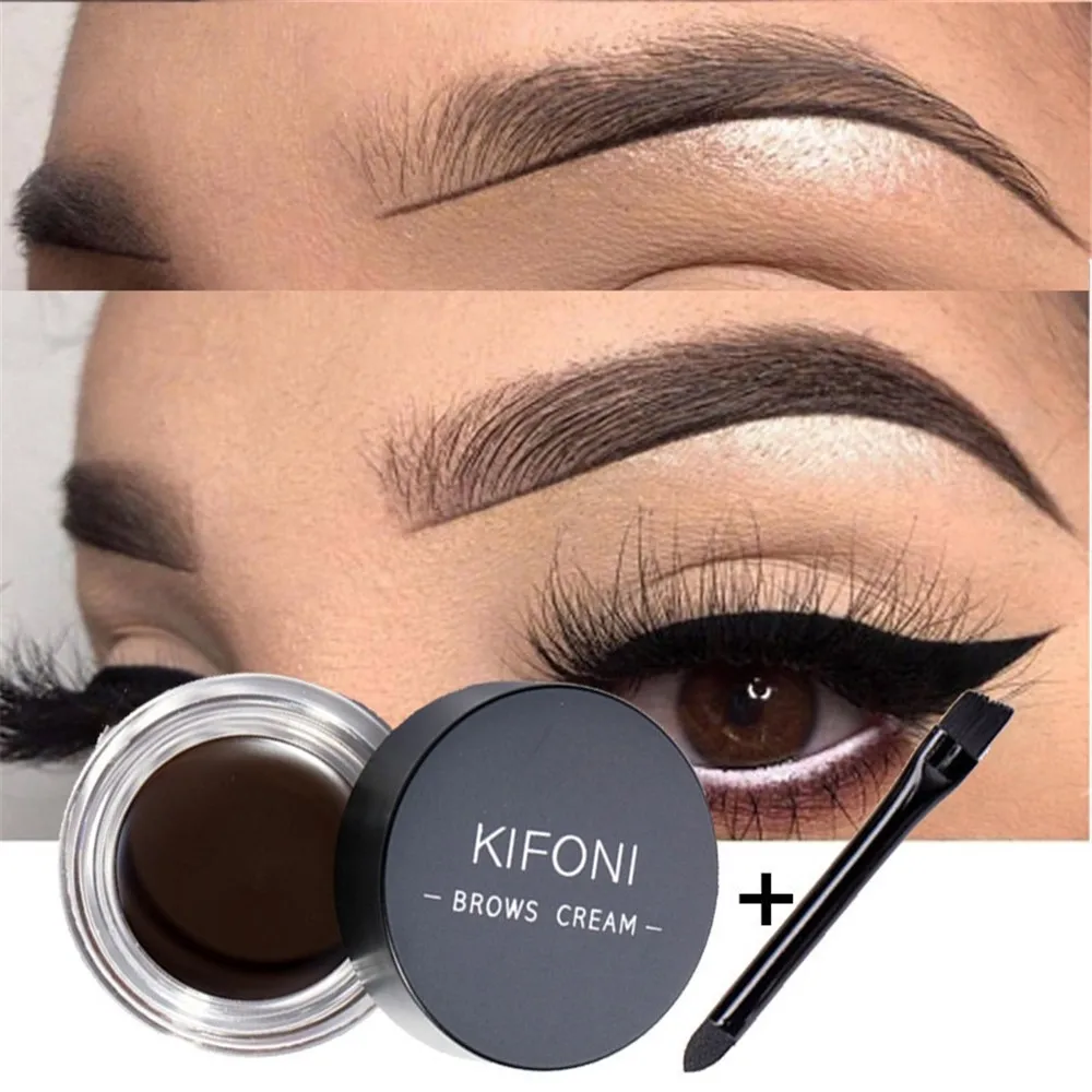 

Professional 5 Color Eyebrow Tint Makeup Waterproof Eyebrow Pomade Gel Enhancer Cosmetic Eye Makeup Eye Brow Cream with Brush